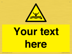 Custom Warning strong currents